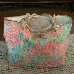 Lilly Pulitzer beach tote